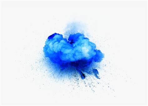 Explosion Blue Smoke - Blue Paint Transparent Background PNG Image | Transparent PNG Free ...