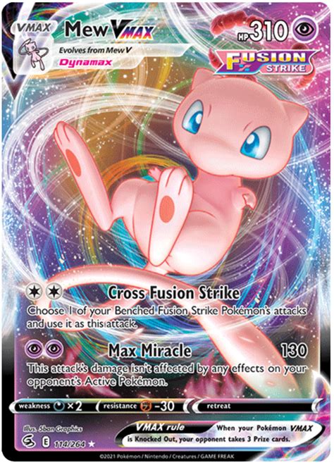 Mew VMAX - Fusion Strike #114 Pokemon Card