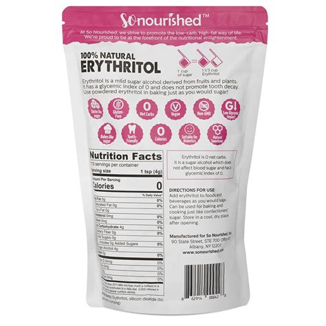 Powdered Erythritol Sweetener - So Nourished - Canada