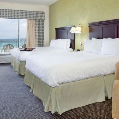 Double Queen Beachfront Hotel Room |Hampton Inn |Pensacola Beach FL