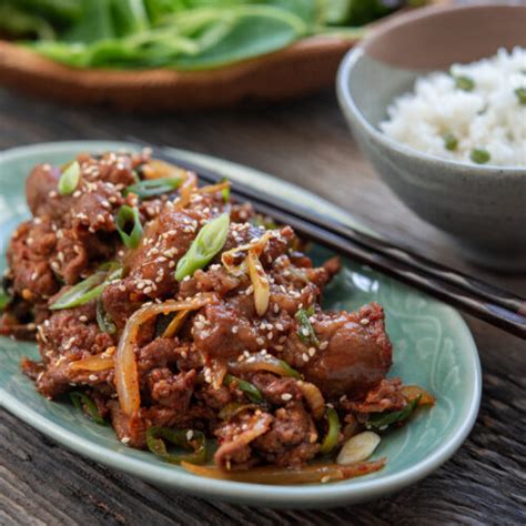 Spicy Pork Bulgogi (Jeyuk Bokkeum) - Beyond Kimchee