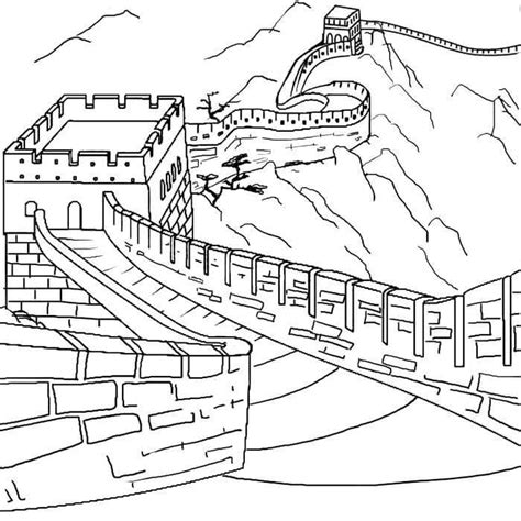 The Great Wall of China coloring page - Download, Print or Color Online ...