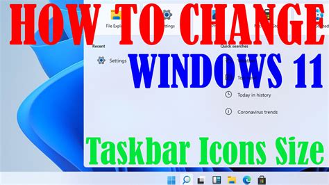 How to Change Taskbar Icons Size in Windows 11