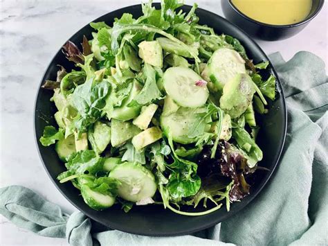 Famous French Green Salad & Vinaigrette - Salads with Anastasia