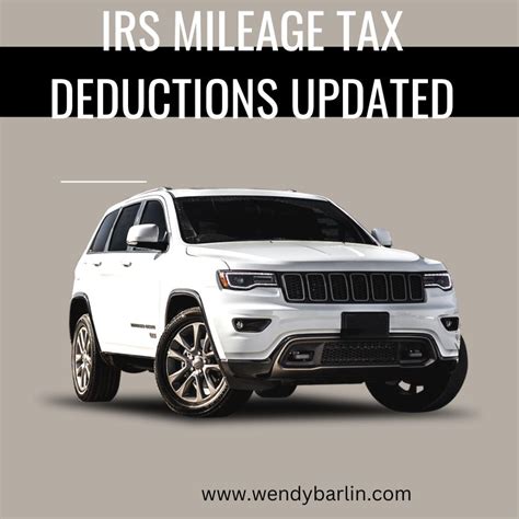 Updated Mileage Rate for 2023 Tax Deductions - Wendy Barlin