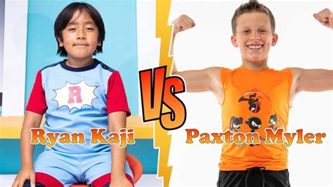 Paxton Myler (Ninja Kids Tv) VS Ryan Kaji Stunning Transformation ⭐ ...