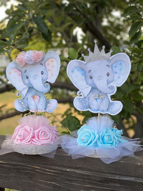 Twin Elephant Baby Shower Decorations - BABYZG