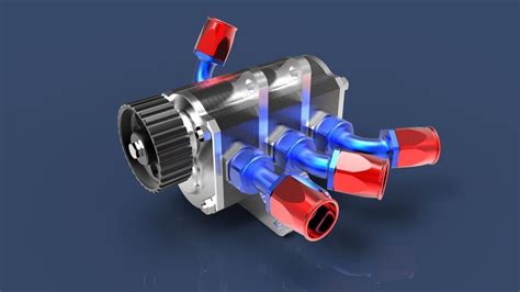 Dry sump oil pump 3D Model IGE IGS IGES WRL WRZ STP - CGTrader.com