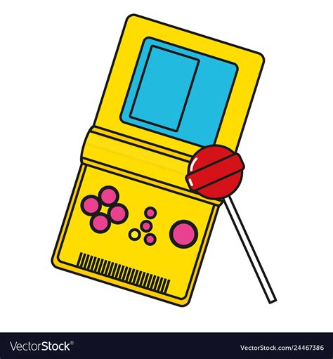 Retro video game cartoon Royalty Free Vector Image