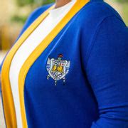 SGRHO Long Royal Blue and Gold Cardigan – Fashionably Greek