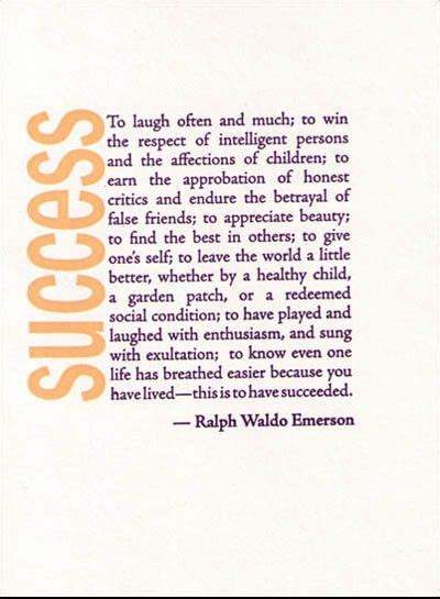 Ralph Waldo Emerson Quotes Success. QuotesGram