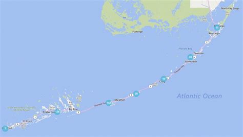 Florida Keys Map With Mile Markers - Printable Maps