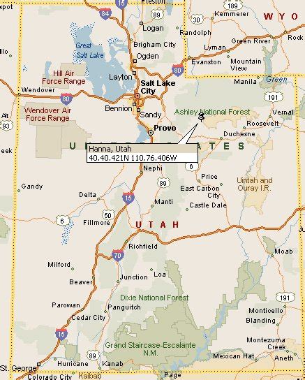 Hanna, Utah Map 4