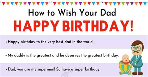 Happy Birthday Dad: 35+ Wonderful Birthday Wishes for Dad • 7ESL