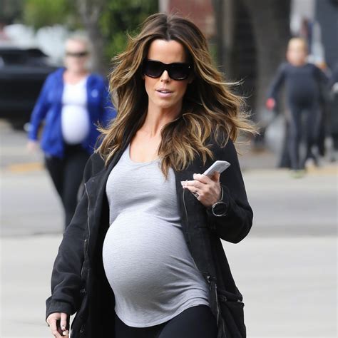 Kate beckinsale pregnant in leggings wearing oversized sungl... by Kate English - Playground