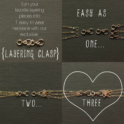 Necklace Extender Layered Necklace Clasp Gold Fill - Etsy