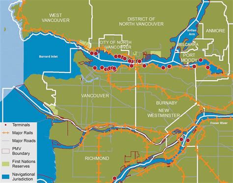 City of north vancouver map - Map of city of north vancouver (British ...