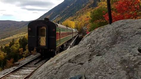 Conway Scenic Railroad in Crawford Notch Fall 2016 - YouTube