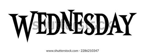 Wednesday Logo Text Typography Vector Stock Vector (Royalty Free ...