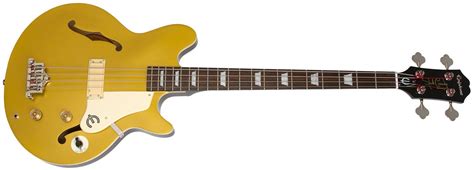 Epiphone Jack Casady Signature Bass Guitar - Metallic Gold - 711106265568