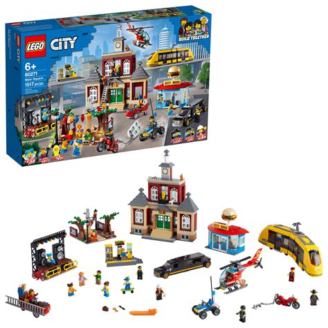 LEGO City Main Square 60271 Cool Building Toy for Kids (1,517 Pieces) - Walmart.com