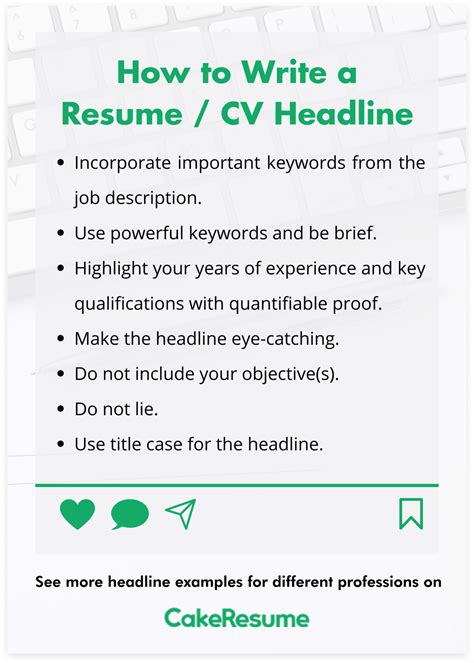 70+ Resume Headline Examples to Elevate Your Profile and Stand Out ...