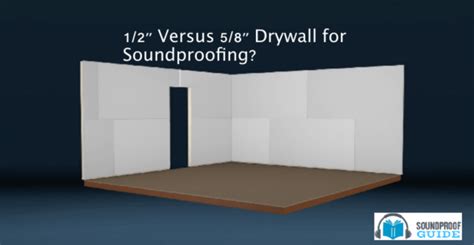 5/8" vs 1/2" Drywall - Best Soundproofing Sheetrock & Wallboard? - Soundproof Guide