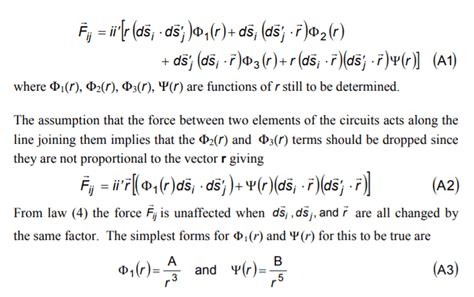 Question about Ampere's Force Law derivation