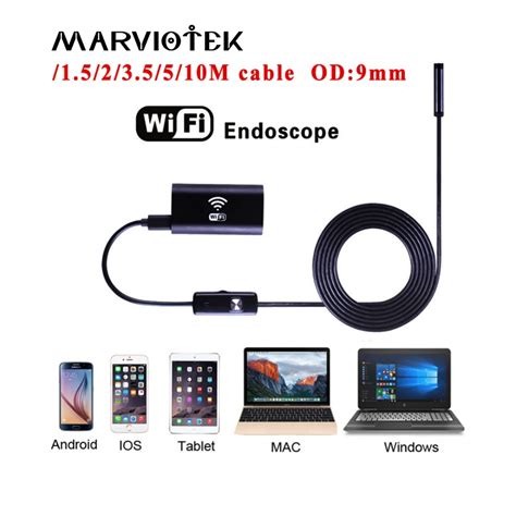 Aliexpress.com : Buy 720P wifi endoscope camera 9mm dia android endoscope hd iphone endoscope ...