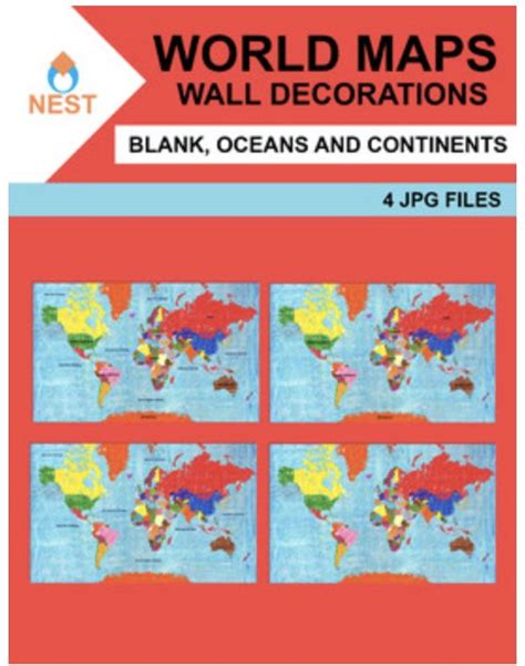World Maps | Blank, Continents and Oceans | World map, Middle school lessons, Continents and oceans