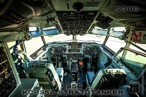 Cockpit view of 1956 KC-135 Stratotanker 53118 Photograph by JC Kirk