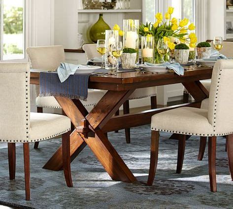 Toscana Extending Dining Table, Tuscan Chestnut | Mesas de comedor, Centros de mesa de cocina ...