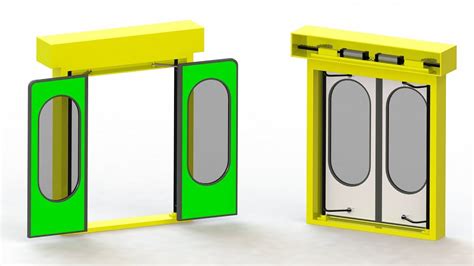 Outward Swinging/Gliding Bus Door Mechanism Working Animation | Door, Solidworks, Bus