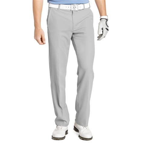 Izod Golf Pants, Slim-Fit Flat Front Pants in Gray for Men (Silver ...