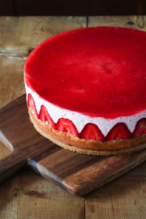 Strawberry Yogurt Mousse Cake - The Little Epicurean