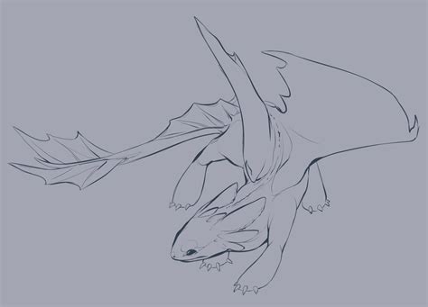 HTTYD: Night Fury Lines by Zilleniose on DeviantArt