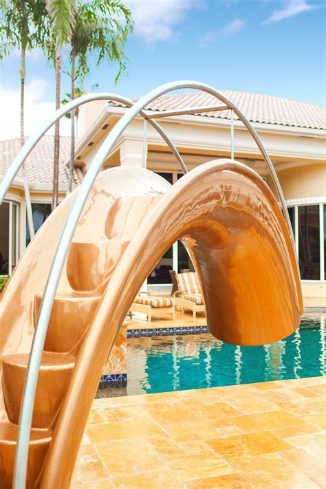 Sleek, Sculptural Water Slides for the Modern Pool | Swimming pool ...