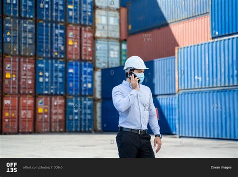 Business man wearing protective mask to Protect Against Covid-19 - Stock Image - Everypixel