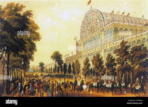 CRYSTAL PALACE at the 1851 Great Exhibition in Hyde Park, London Stock ...