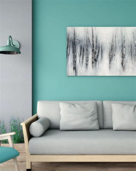 10 Best Teal and Gray Wall Decor Ideas - roomdsign.com | Living room wall color, Grey wall decor ...