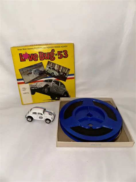 WALT DISNEY HERBIE Rides Again Love Bug 53 8mm Film & 1988 Hot Wheels Movie Set $30.00 - PicClick