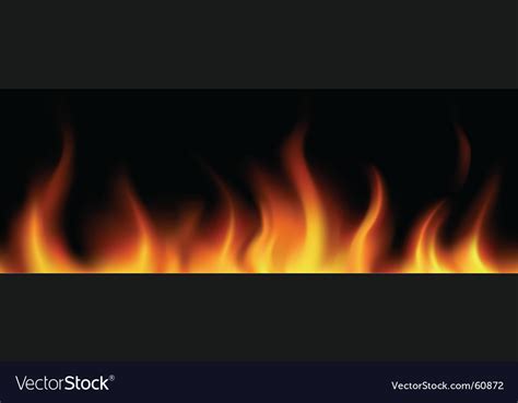 Flame border Royalty Free Vector Image - VectorStock