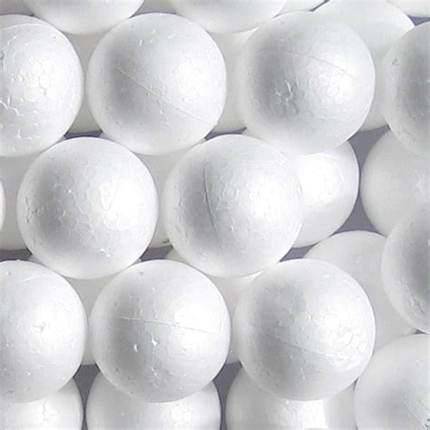 72 Ct Foam Balls 1.5" Round White Polystyrene Styro Foam Sphere Art Craft - Walmart.com