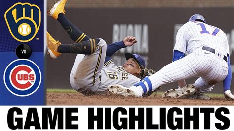 Brewers vs, Cubs Highlights (4/24/21) | MLB Highlights - Win Big Sports