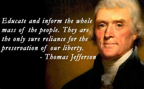 Thomas Jefferson Quote On Education - Isobel Christabella