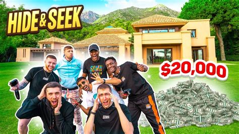 SIDEMEN HIDE AND SEEK IN $20,000 HOLIDAY MANSION | Mansions, Hide, Holiday