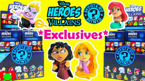 Disney Heroes vs Villains Mystery Minis Hot Topic Exclusives Rapunzel Mother Gothel - YouTube