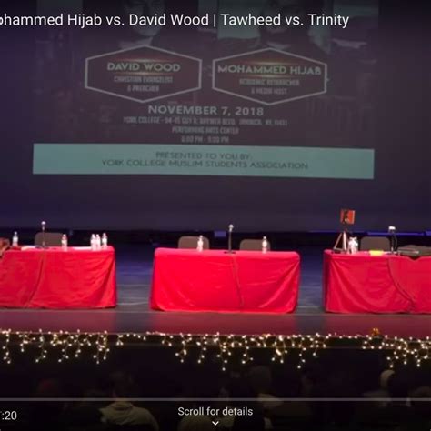 Debate - Mohammed Hijab vs David Wood about Tawheed vs Trinity by ...