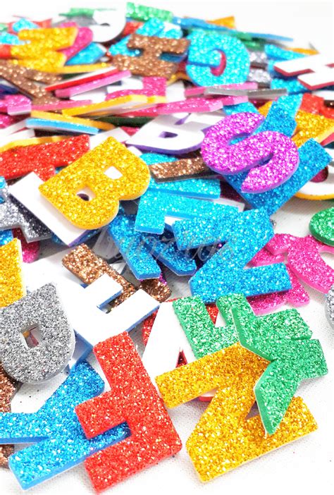 Glitter Sticker Capital Letters Alphabet Set 1 Inches Great - Etsy