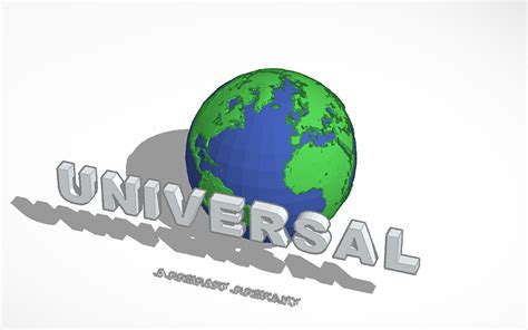 3D design UNIVERSAL STUDIOS Logo - Tinkercad